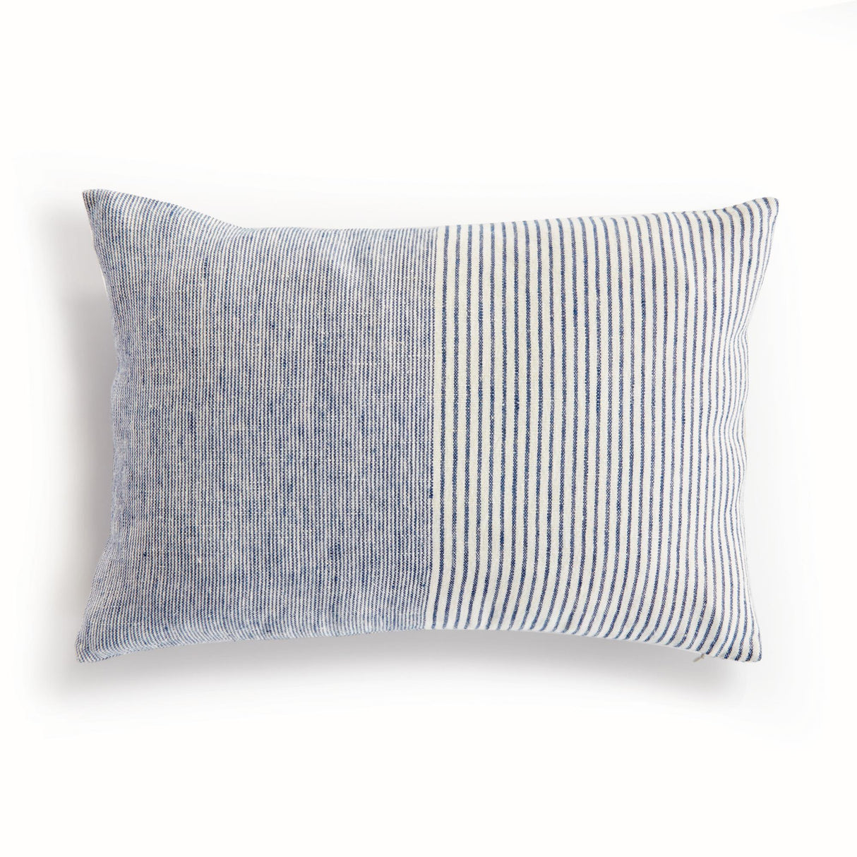 Napa Navy/Ivory OTIS PINSTRIPE LUMBAR PILLOW