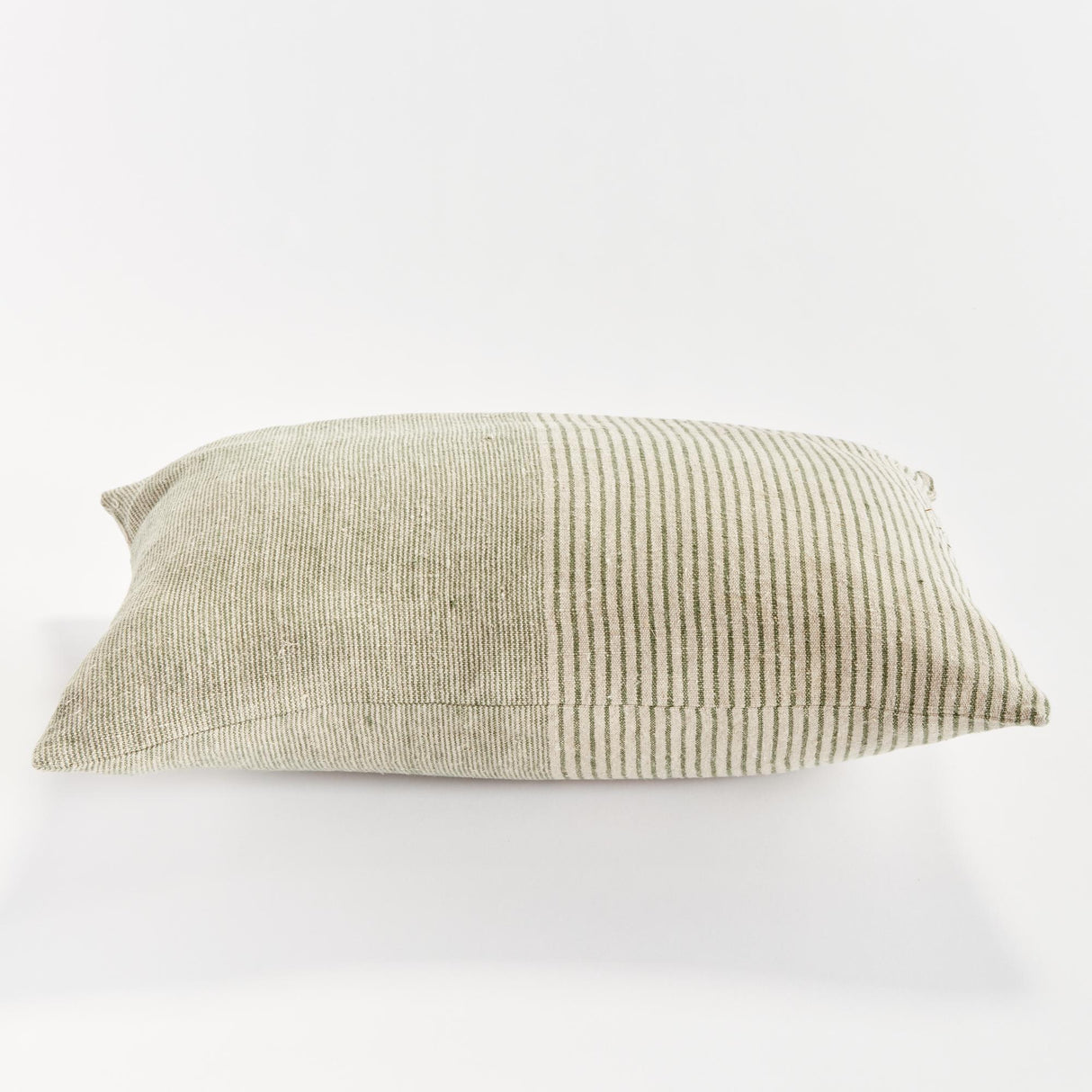 Napa Green/Flax OTIS PINSTRIPE LUMBAR PILLOW
