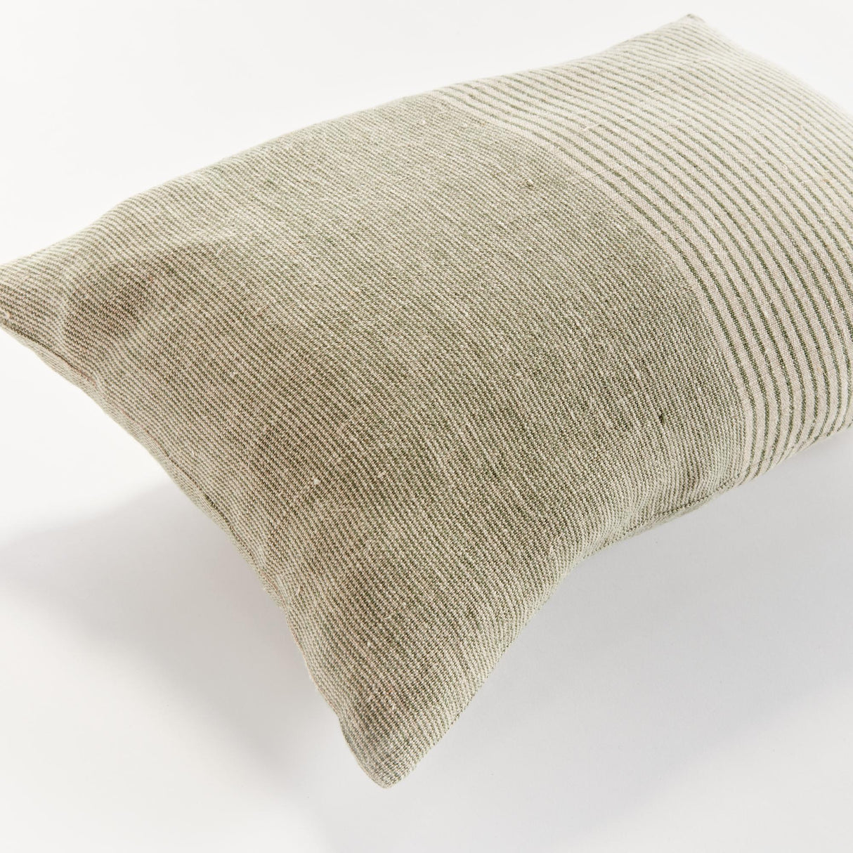 Napa Green/Flax OTIS PINSTRIPE LUMBAR PILLOW