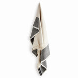 Napa Flax/Charcoal ANIKA EUROPEAN LINEN THROW