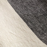 Napa Flax/Charcoal ANIKA EUROPEAN LINEN THROW