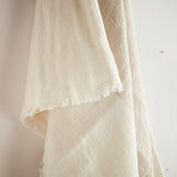 Napa Flax/Ivory ANIKA EUROPEAN LINEN THROW
