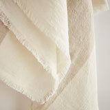 Napa Flax/Ivory ANIKA EUROPEAN LINEN THROW