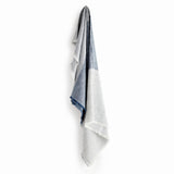 Napa Navy/Ivory LEON EUROPEAN LINEN THROW