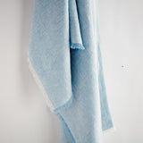 Napa Blue RAYAN EUROPEAN LINEN THROW
