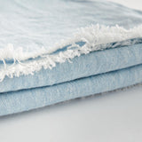 Napa Blue RAYAN EUROPEAN LINEN THROW