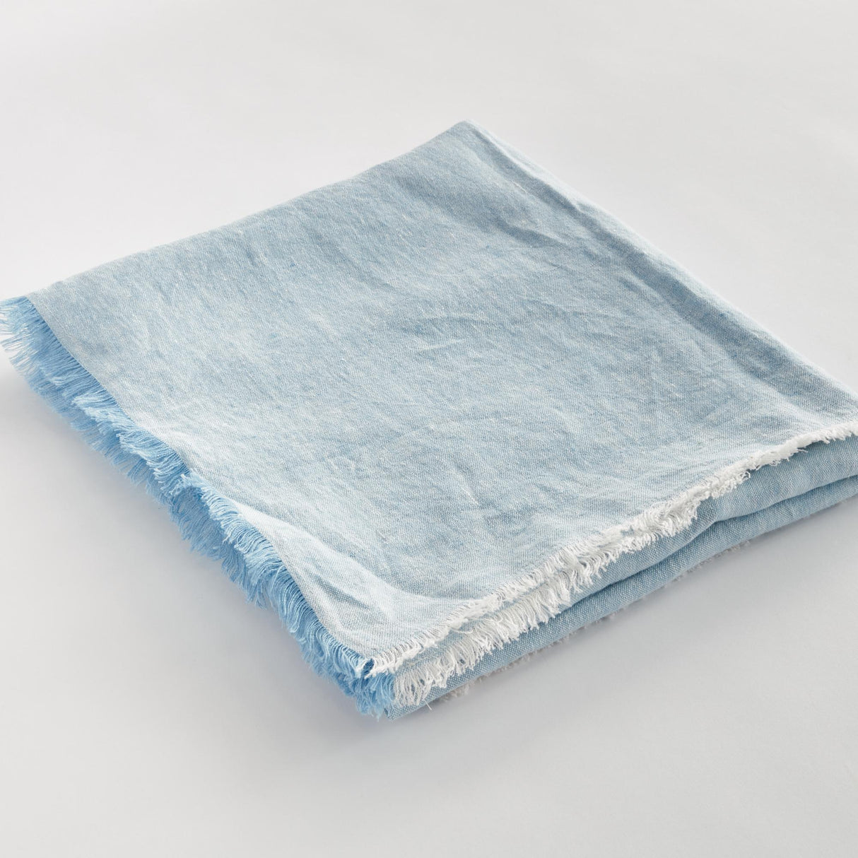 Napa Blue RAYAN EUROPEAN LINEN THROW