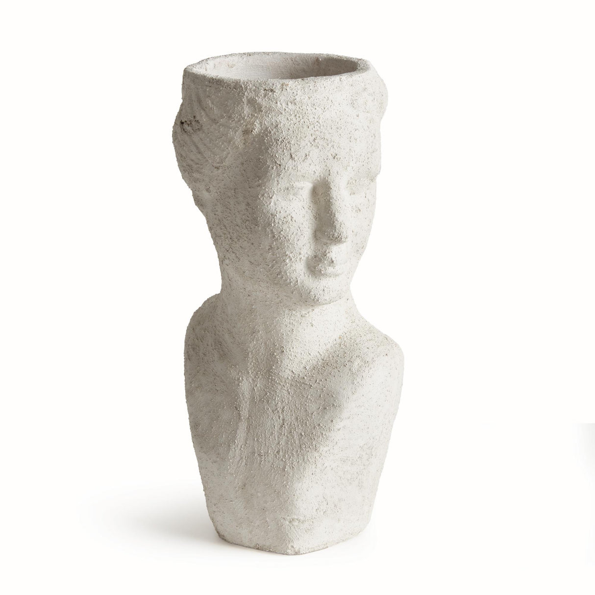Napa Weathered Limestone Finish WEATHERED GARDEN FEMALE BUST PLANTER