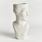 Napa Weathered Limestone Finish WEATHERED GARDEN FEMALE BUST PLANTER