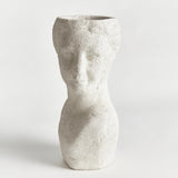 Napa Weathered Limestone Finish WEATHERED GARDEN FEMALE BUST PLANTER