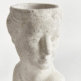Napa Weathered Limestone Finish WEATHERED GARDEN FEMALE BUST PLANTER