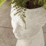 Napa Weathered Limestone Finish WEATHERED GARDEN FEMALE BUST PLANTER