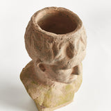 Napa Moss Terracotta Finish WEATHERED GARDEN MALE BUST PLANTER