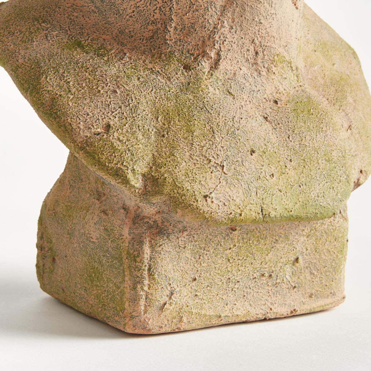Napa Moss Terracotta Finish WEATHERED GARDEN MALE BUST PLANTER