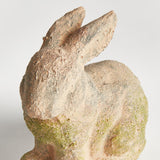 Napa Moss Terracotta Finish WEATHERED GARDEN RABBIT SMALL