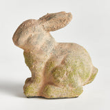 Napa Moss Terracotta Finish WEATHERED GARDEN RABBIT SMALL