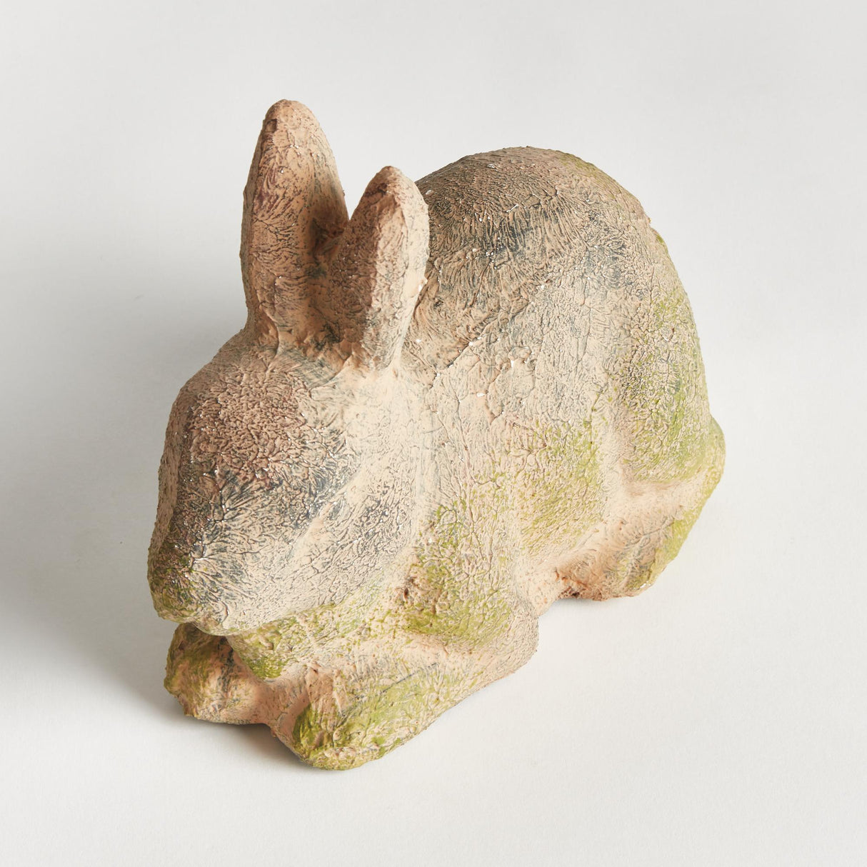 Napa Moss Terracotta Finish WEATHERED GARDEN RABBIT LARGE