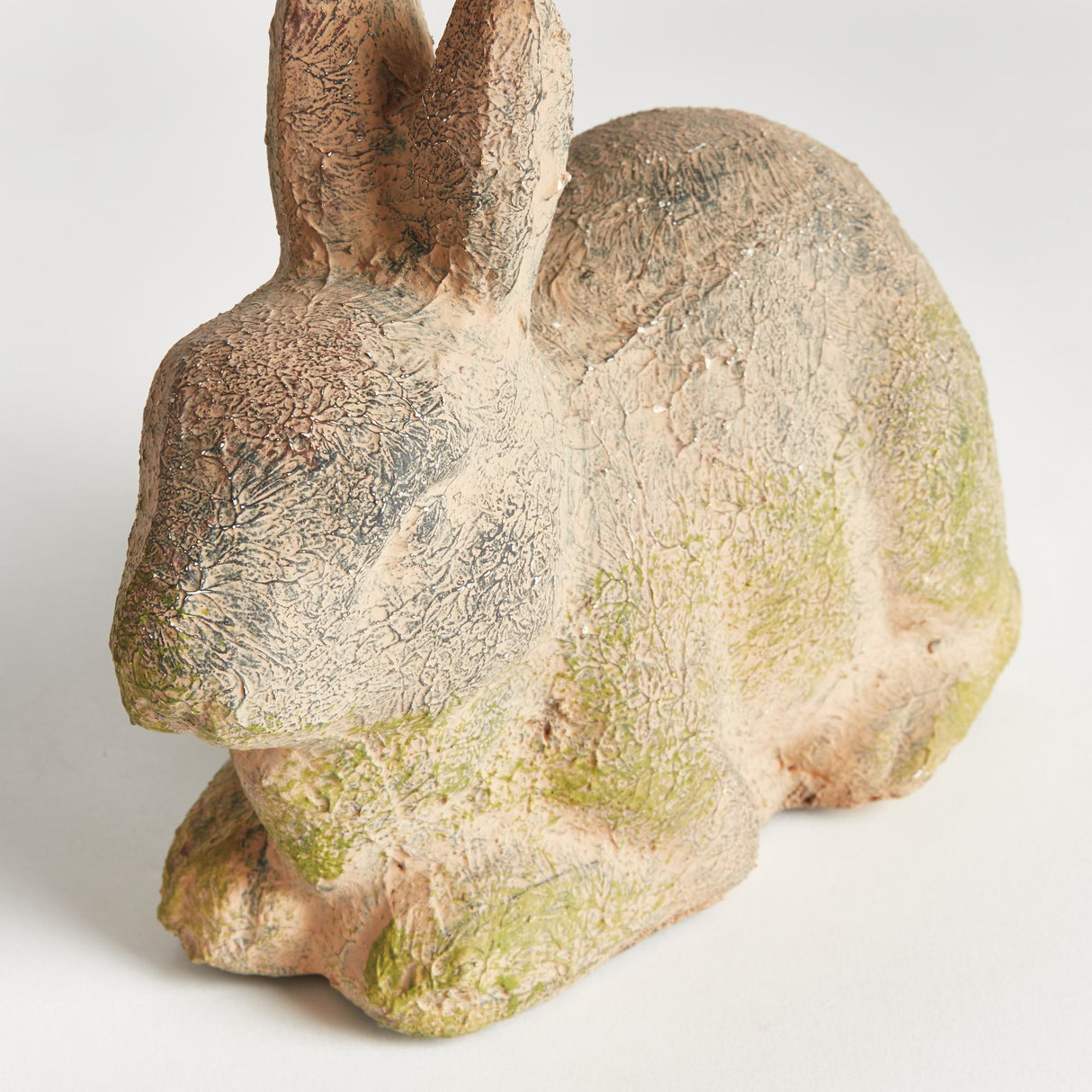 Napa Moss Terracotta Finish WEATHERED GARDEN RABBIT LARGE