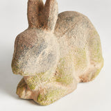 Napa Moss Terracotta Finish WEATHERED GARDEN RABBIT LARGE