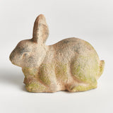 Napa Moss Terracotta Finish WEATHERED GARDEN RABBIT LARGE