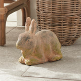 Napa Moss Terracotta Finish WEATHERED GARDEN RABBIT LARGE