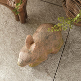 Napa Moss Terracotta Finish WEATHERED GARDEN RABBIT LARGE
