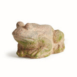 Napa Moss Terracotta Finish WEATHERED GARDEN FROG