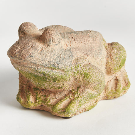 Napa Moss Terracotta Finish WEATHERED GARDEN FROG
