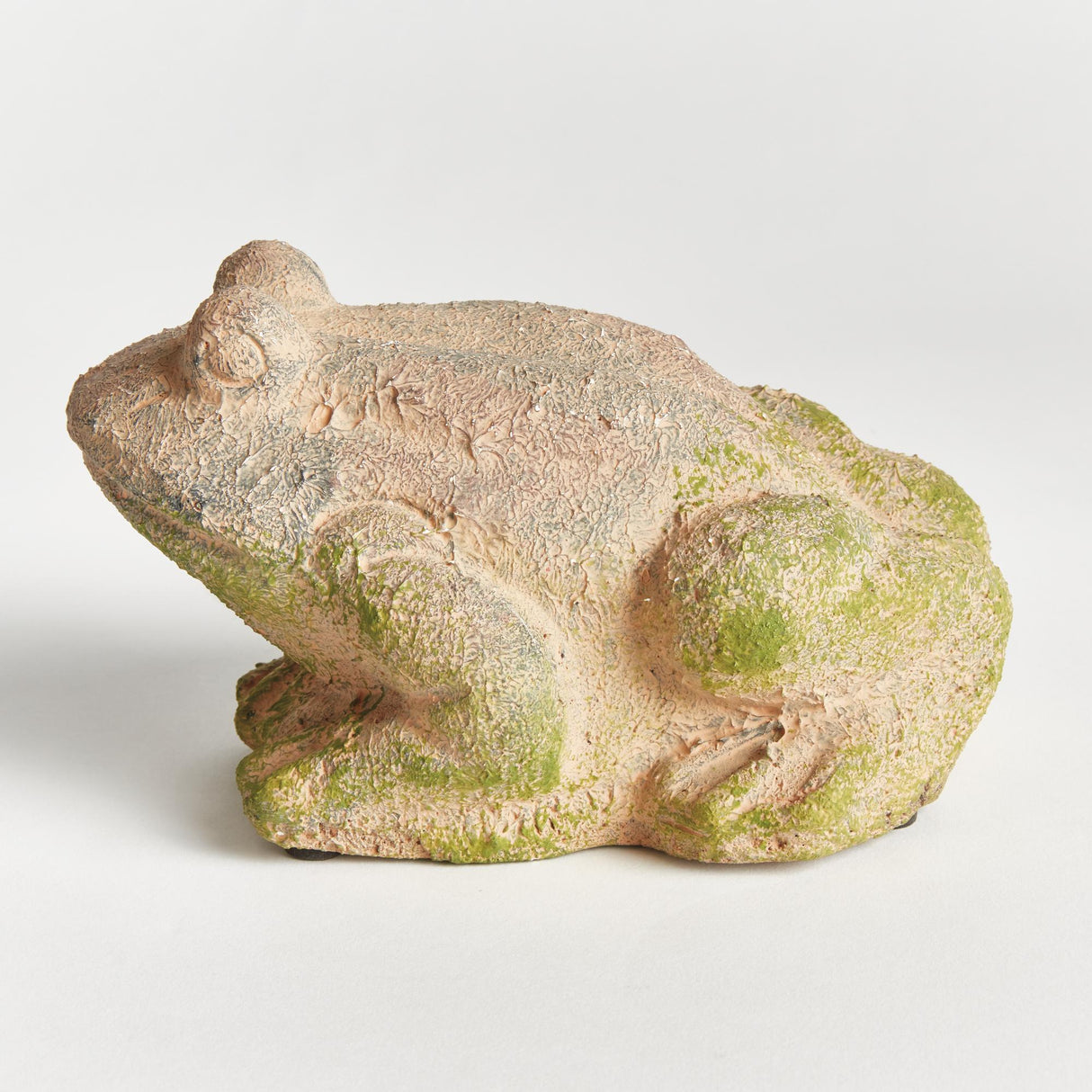 Napa Moss Terracotta Finish WEATHERED GARDEN FROG