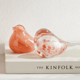 Napa Transparent Melon LITTLE FINCHES, SET OF 2