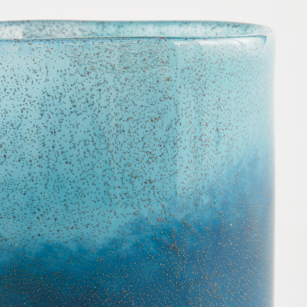 Napa Blue Ombre BARCLAY BUTERA DEL MAR GLASS HURRICANE