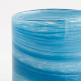 Napa Blue Swirl BARCLAY BUTERA SEASIDE GLASS HURRICANE