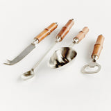Napa Stainless Steel/Natural BARCLAY BUTERA KEYSTONE COCKTAIL ACCESSORIES, SET OF 4