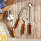 Napa Stainless Steel/Natural BARCLAY BUTERA KEYSTONE COCKTAIL ACCESSORIES, SET OF 4