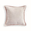 Napa Blush/White BRITT SQUARE INDOOR-OUTDOOR PILLOW 20"