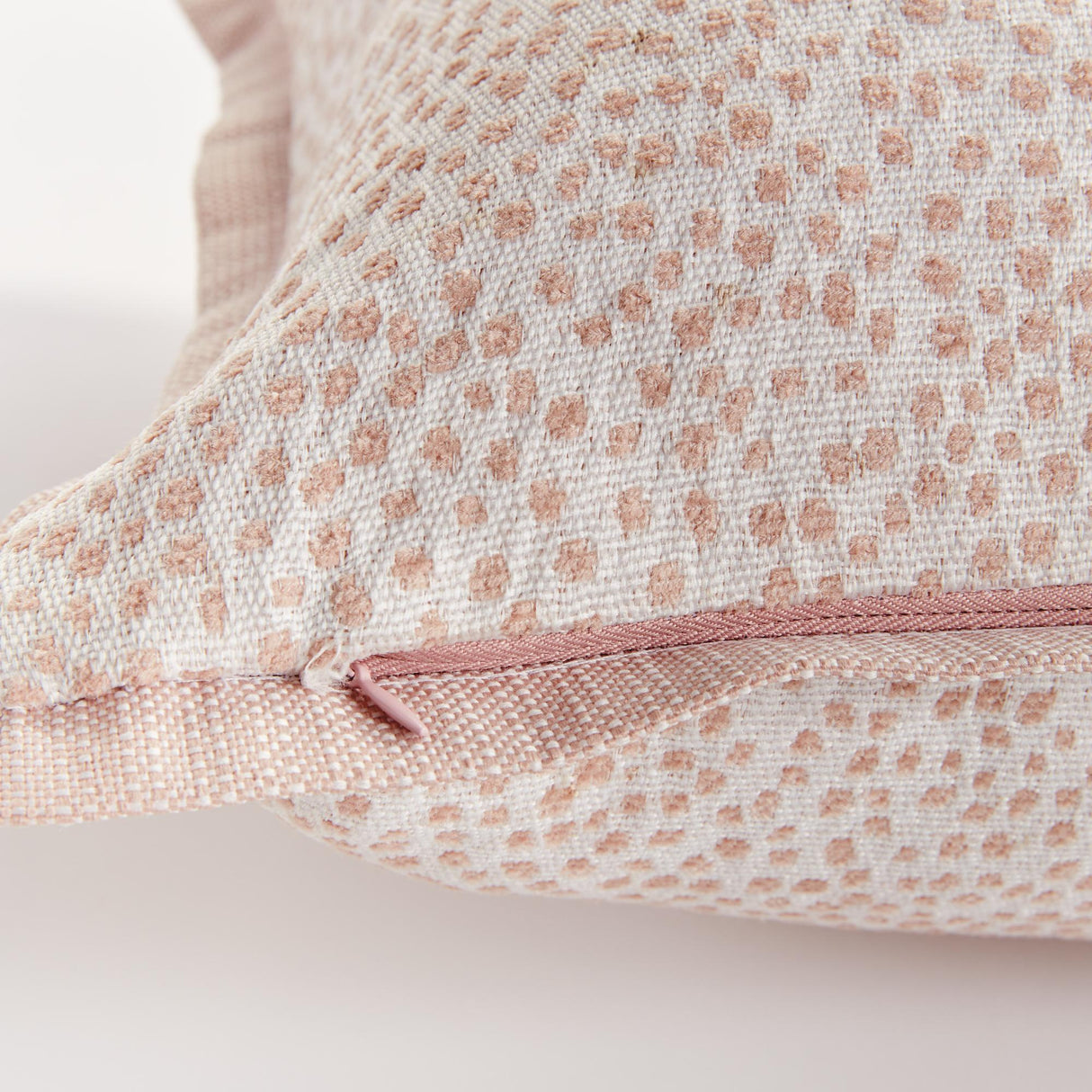 Napa Blush/White BRITT SQUARE INDOOR-OUTDOOR PILLOW 20"