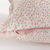 Napa Blush/White BRITT SQUARE INDOOR-OUTDOOR PILLOW 20"