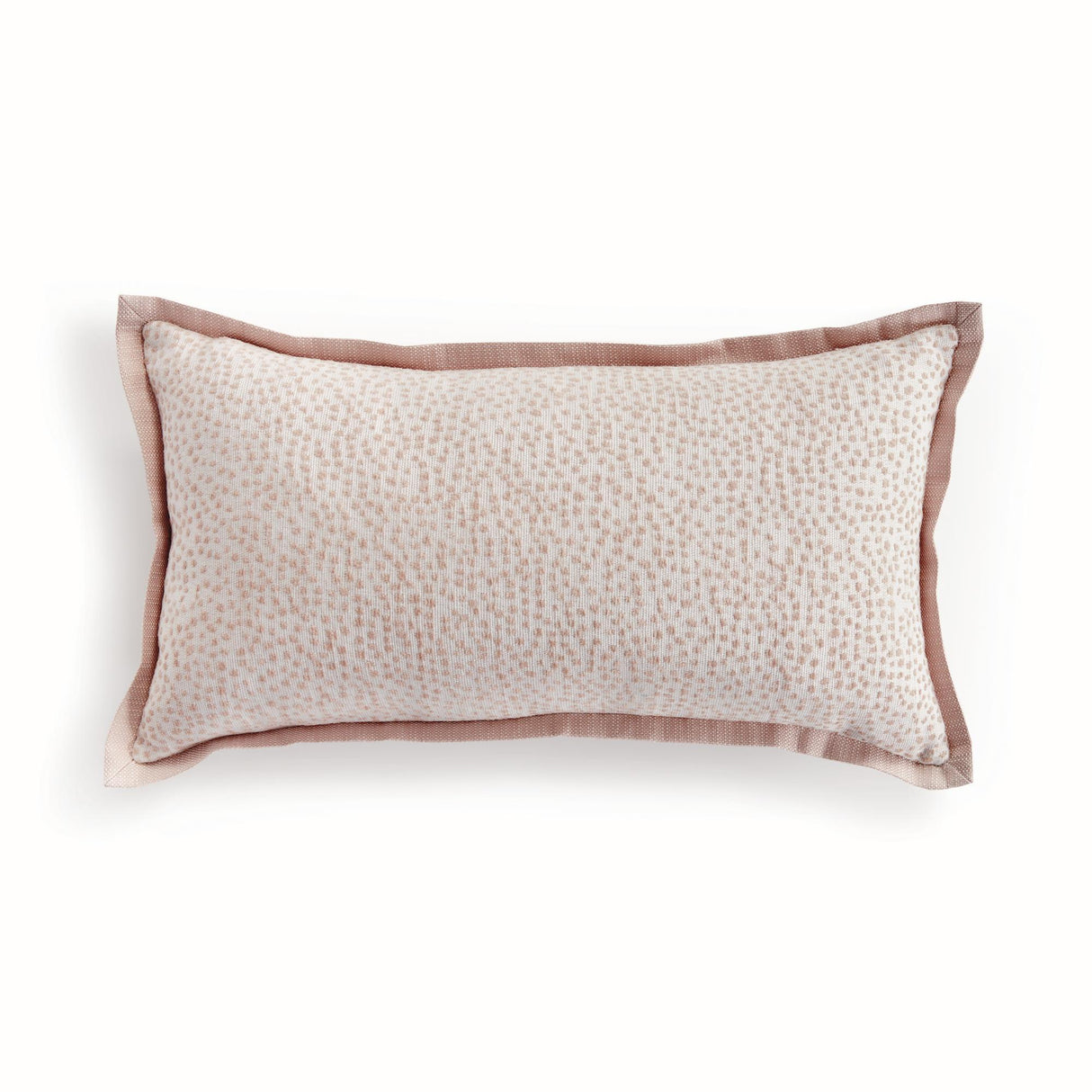 Napa Blush/White BRITT LUMBAR INDOOR-OUTDOOR PILLOW