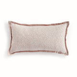 Napa Blush/White BRITT LUMBAR INDOOR-OUTDOOR PILLOW