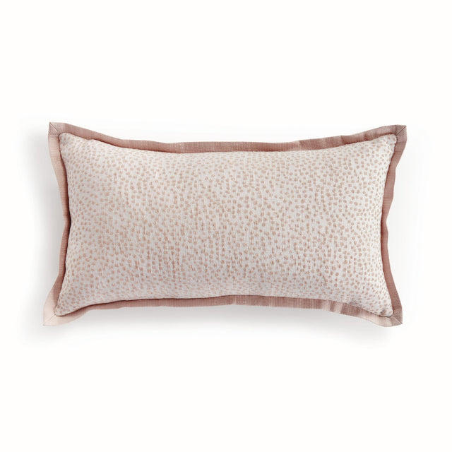 Napa Blush/White BRITT LUMBAR INDOOR-OUTDOOR PILLOW