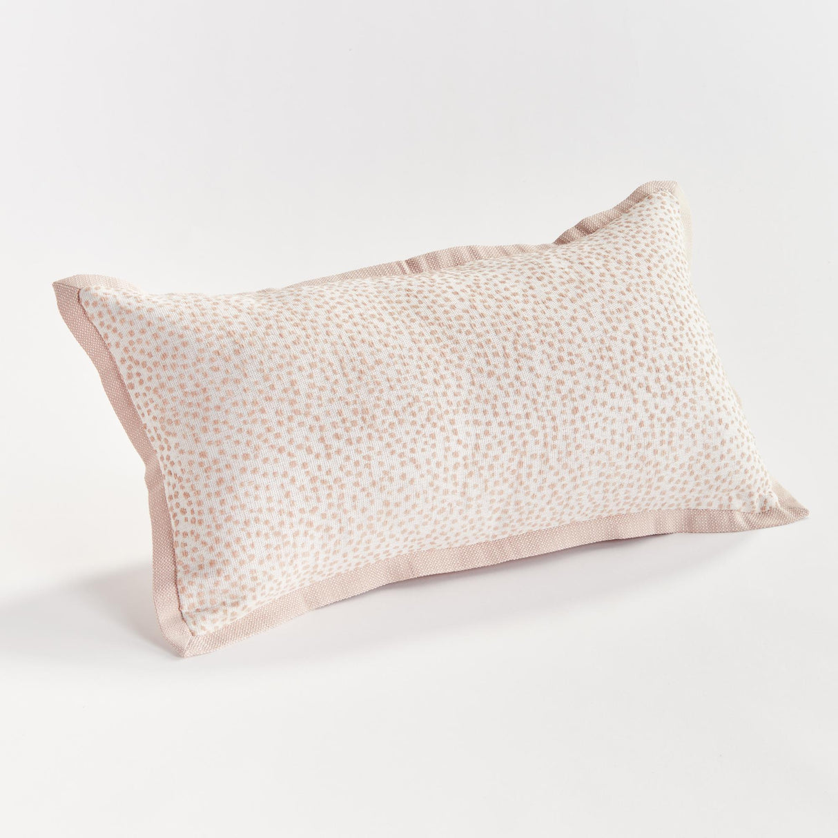 Napa Blush/White BRITT LUMBAR INDOOR-OUTDOOR PILLOW