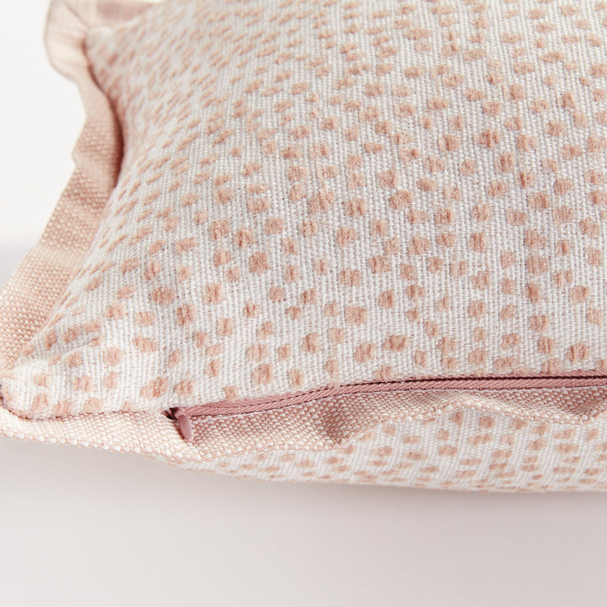 Napa Blush/White BRITT LUMBAR INDOOR-OUTDOOR PILLOW