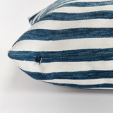 Napa Dark Blue GRANT SQUARE INDOOR-OUTDOOR PILLOW 20"