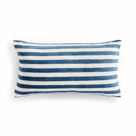 Napa Dark Blue GRANT LUMBAR INDOOR-OUTDOOR PILLOW