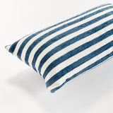 Napa Dark Blue GRANT LUMBAR INDOOR-OUTDOOR PILLOW