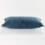 Napa Dark Blue BEVIN LUMBAR INDOOR-OUTDOOR PILLOW