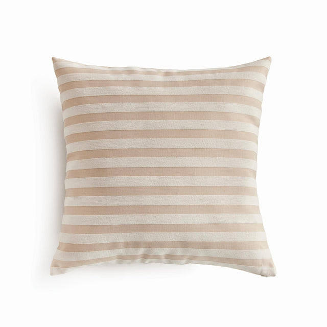 Napa Khaki/Cream GRANT SQUARE INDOOR-OUTDOOR PILLOW 20"