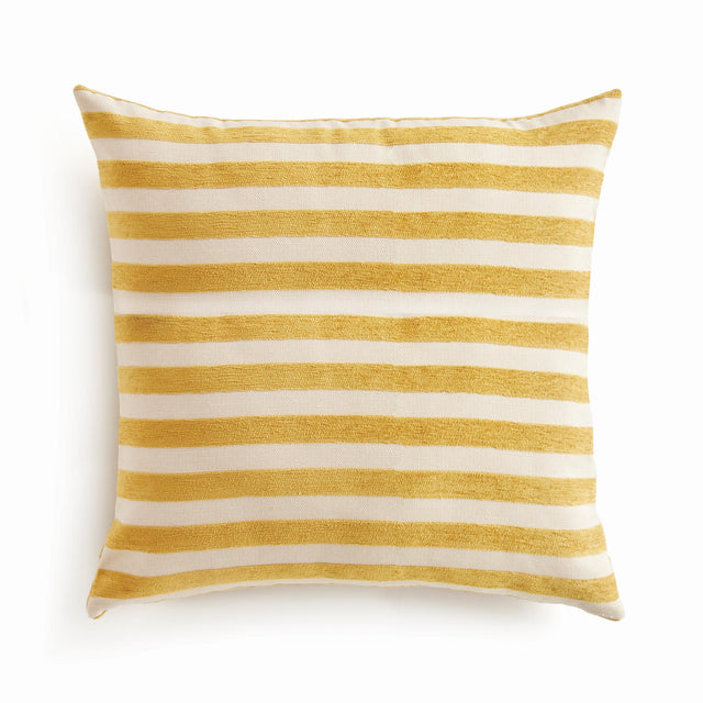 Napa Goldenrod/Cream GRANT SQUARE INDOOR-OUTDOOR PILLOW 24"