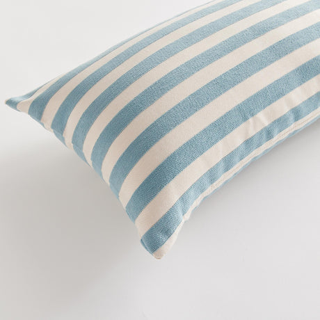 Napa Blue/Ecru GRANT LUMBAR INDOOR-OUTDOOR PILLOW