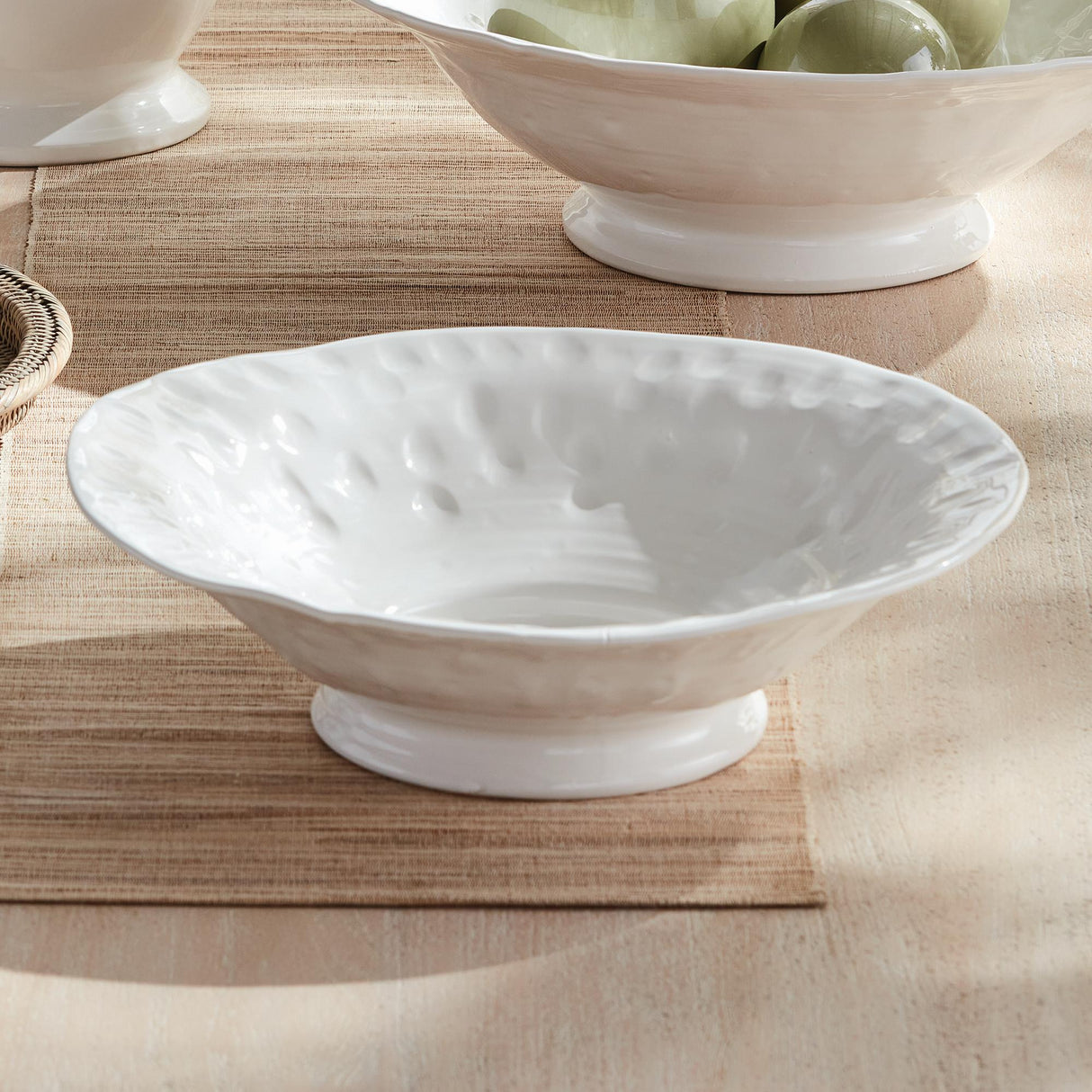 Napa White BARCLAY BUTERA SORRENTO DECORATIVE BOWL SMALL